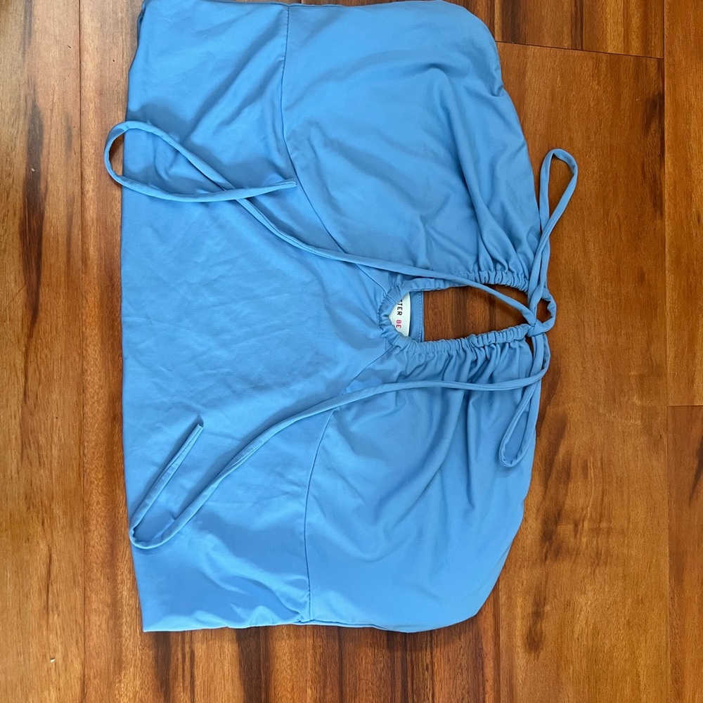 Blue Halter Top